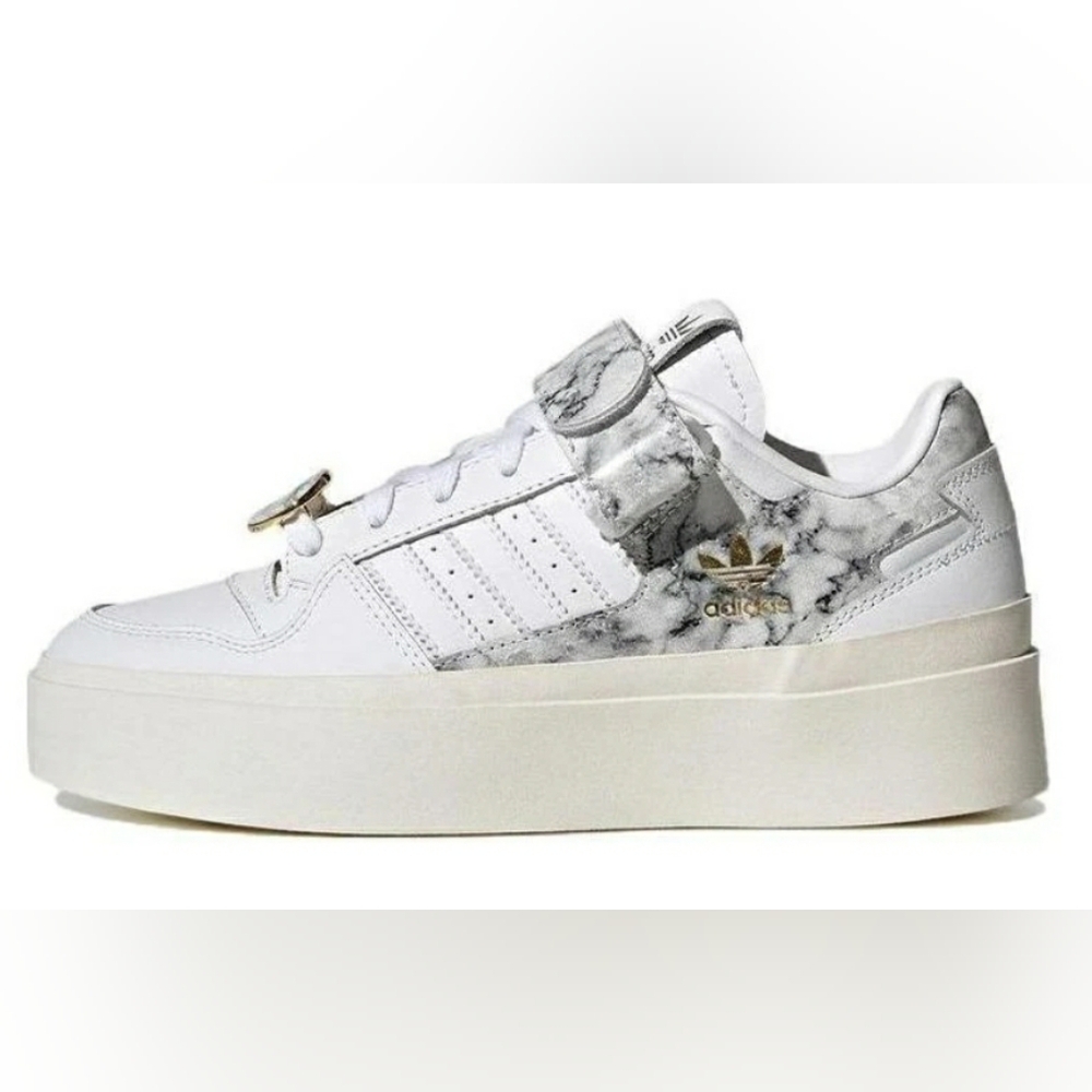 adidas Women's White Marble Platform Sneakers